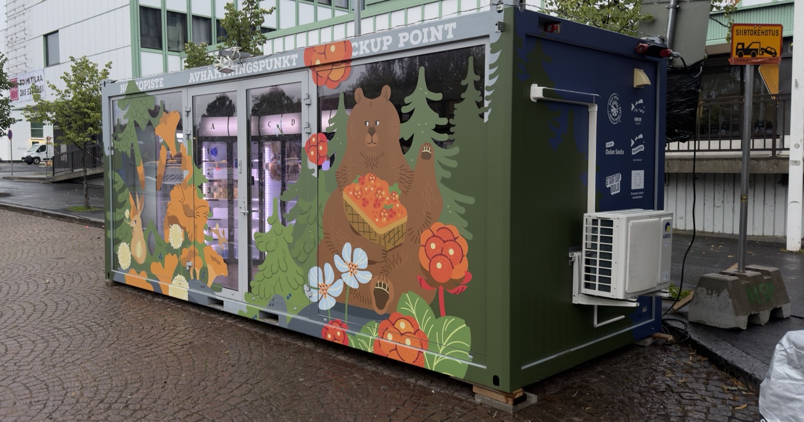 The Willit container in central Oulu